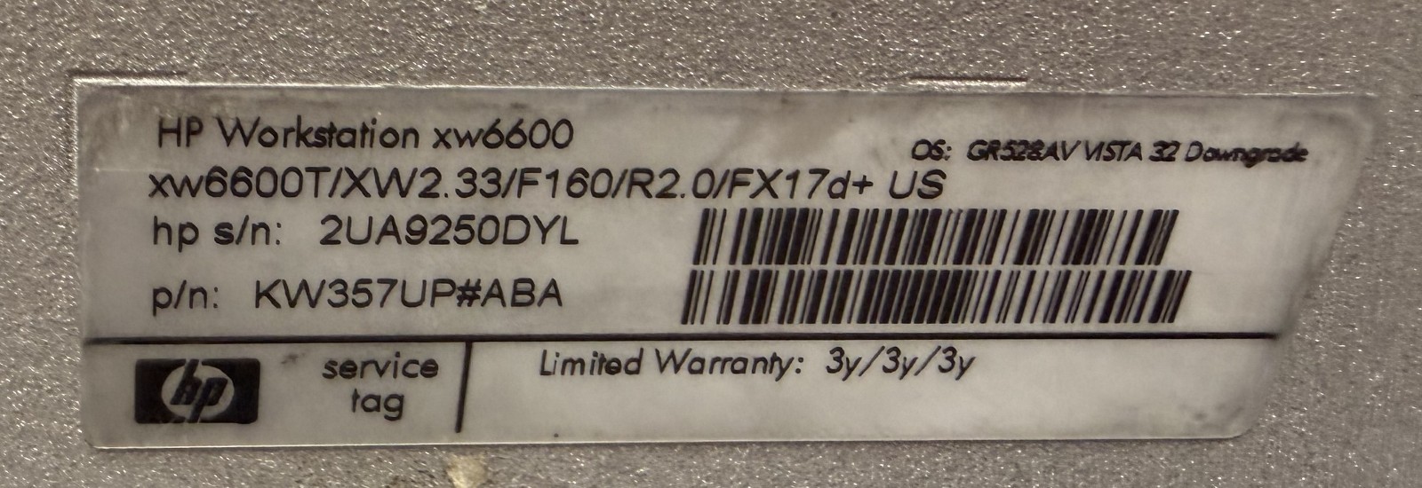 HP XW6600