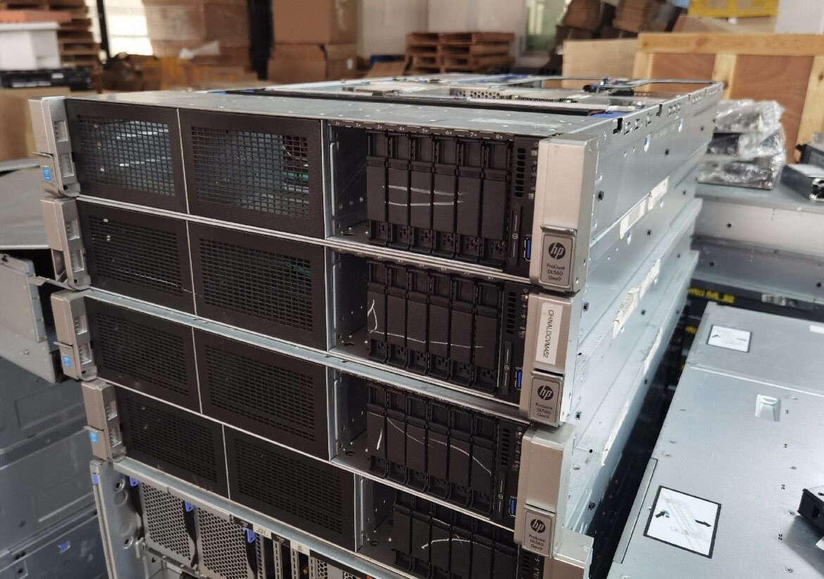 HP DL560 G9 Gen9 +4x E5-4627V3 128G HPE Intelligent Array P440ar 8 Dish 2.5-inch