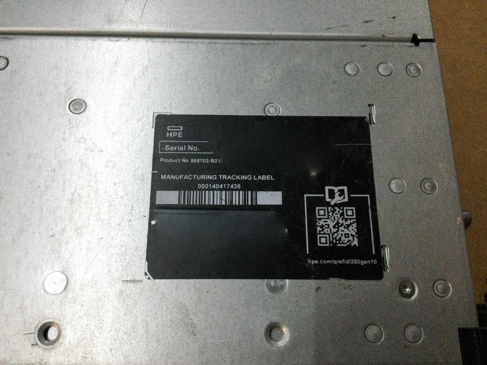 HPE ProLiant DL380 Gen10 G10 8SFF CTO Server NO CPU/ RAM/ HDD/CARD