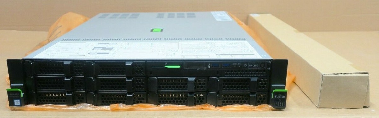 New Fujitsu Primergy RX2540 M4 2x 14C Gold 5120 128GB Ram 4x 3.5″ Bay 2UServer