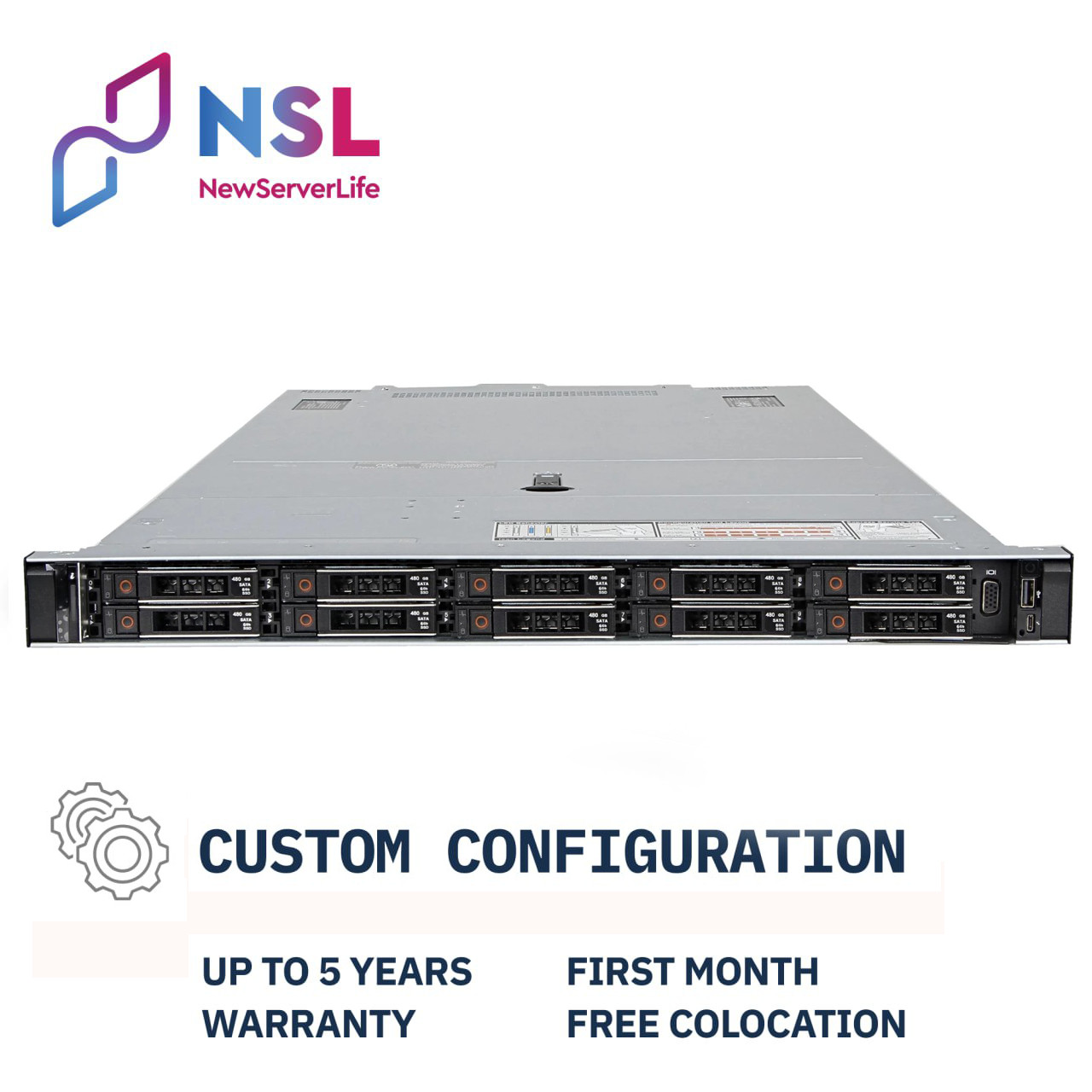 DELL PowerEdge R650 10SFF 2x Silver 4314 2.4GHz =32 Cores 64GB H745 4xRJ45