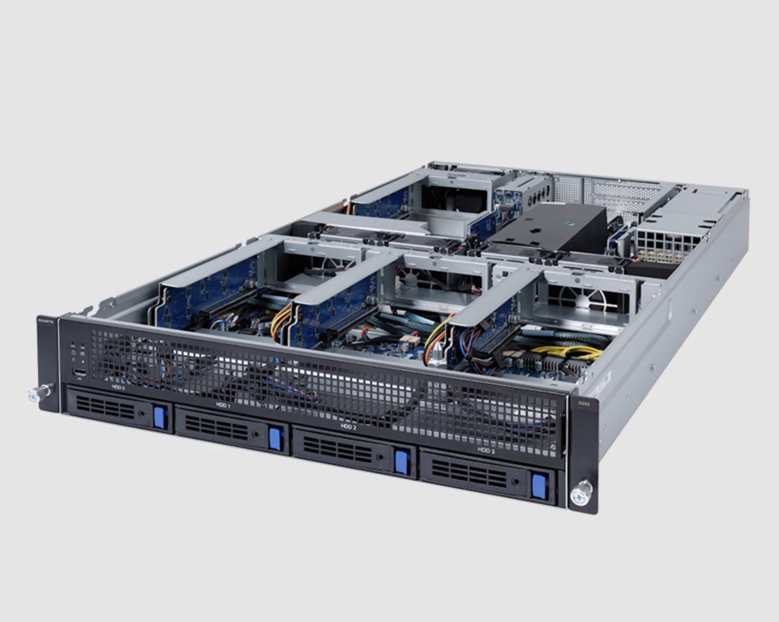 Gigabyte G242-Z11 HPC/AI Server – AMD 7002/7003 CPU 2U UP 4 x PCIe Gen4 GPUs