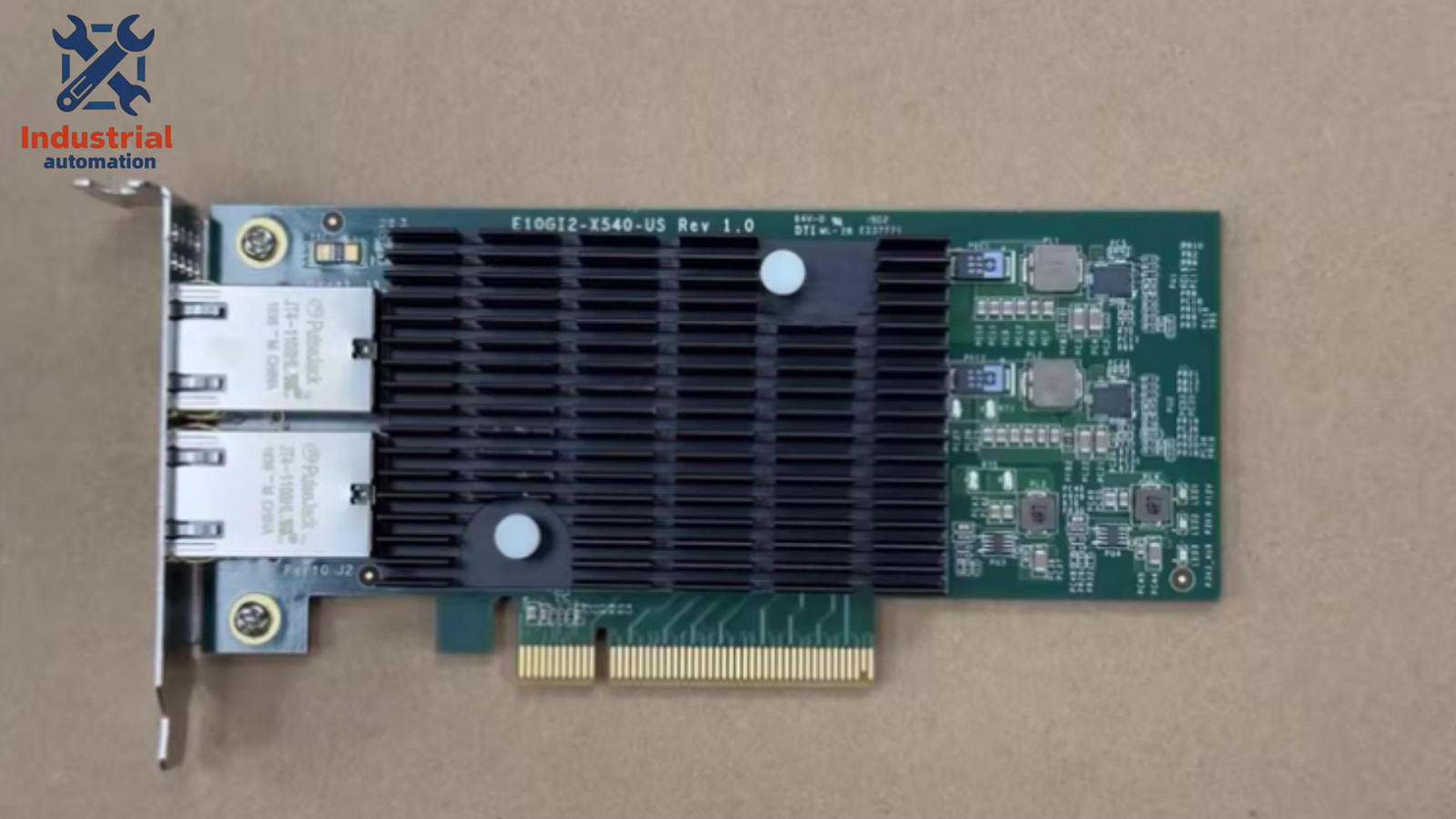 Sugon X540-T2 10GbE Dual Port RJ45 PCIe NIC Black Heatsink High Profile