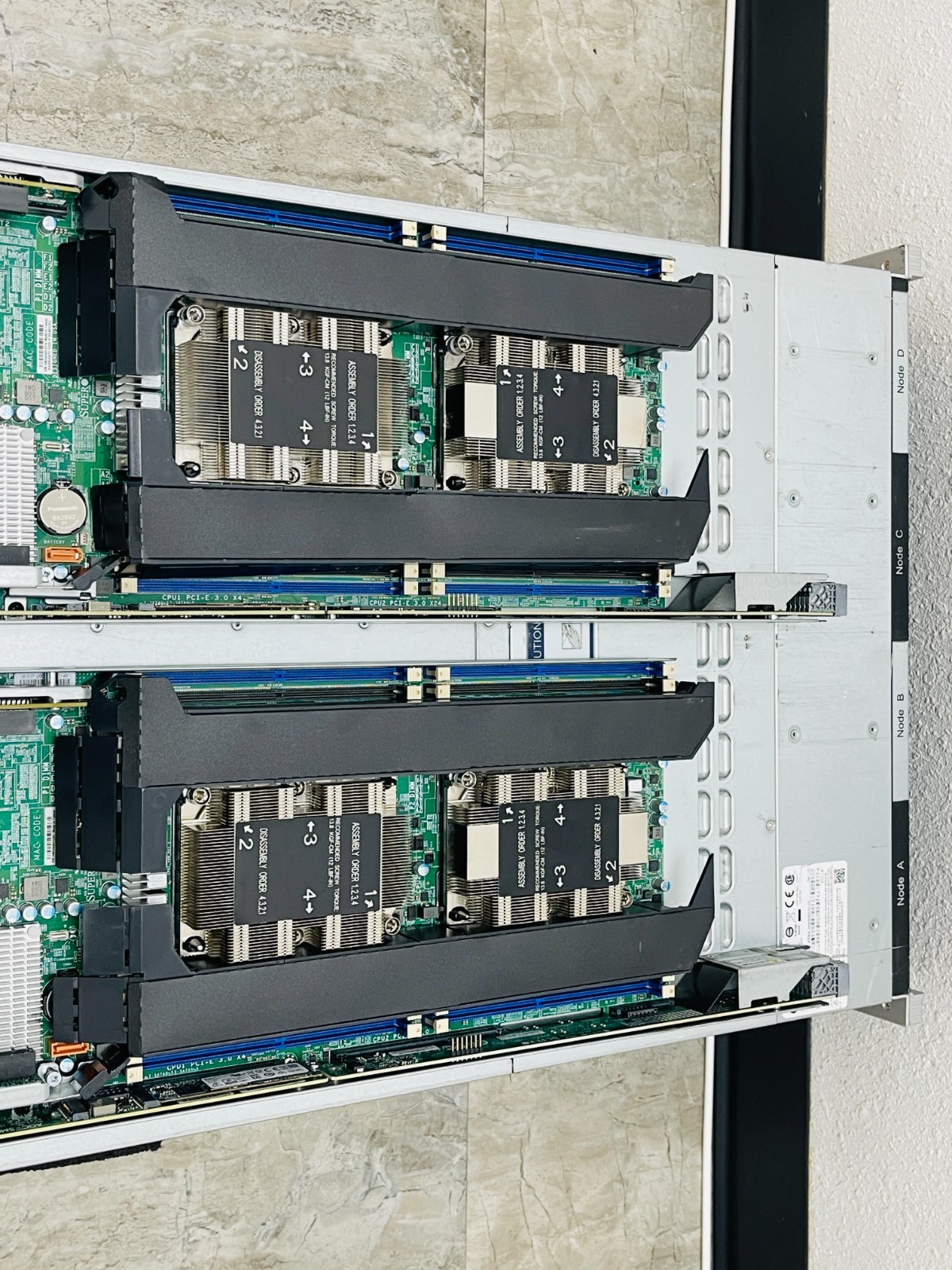 SuperMicro 2029BT-HNR 24Bay, 4x X11DPT-B SuperServer W/4x KXG60ZNV512G 512GB M.2