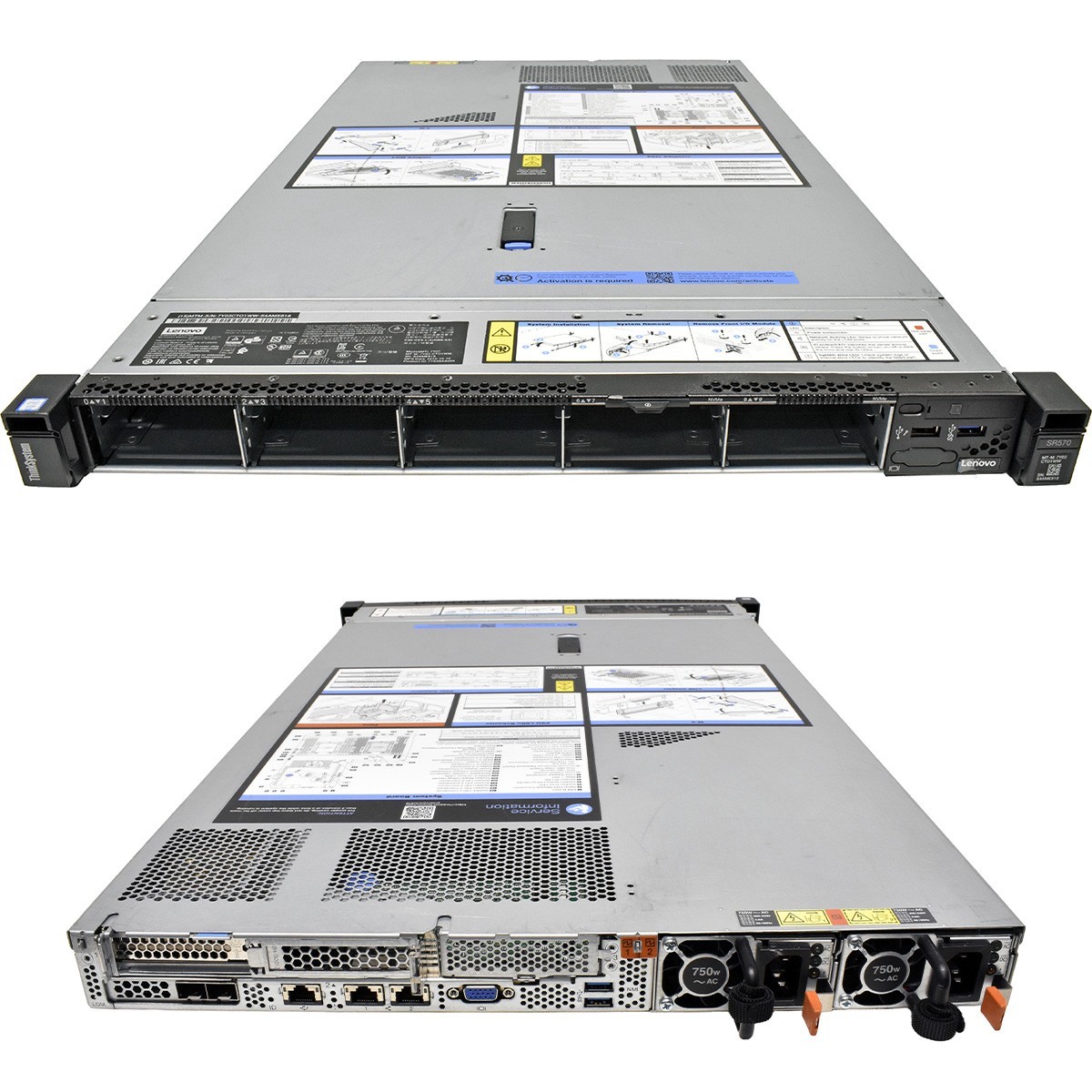 Lenovo ThinkSystem SR570 2U server without CPU 0GB RAM 1xHS RAID 930-16i 10x SFF