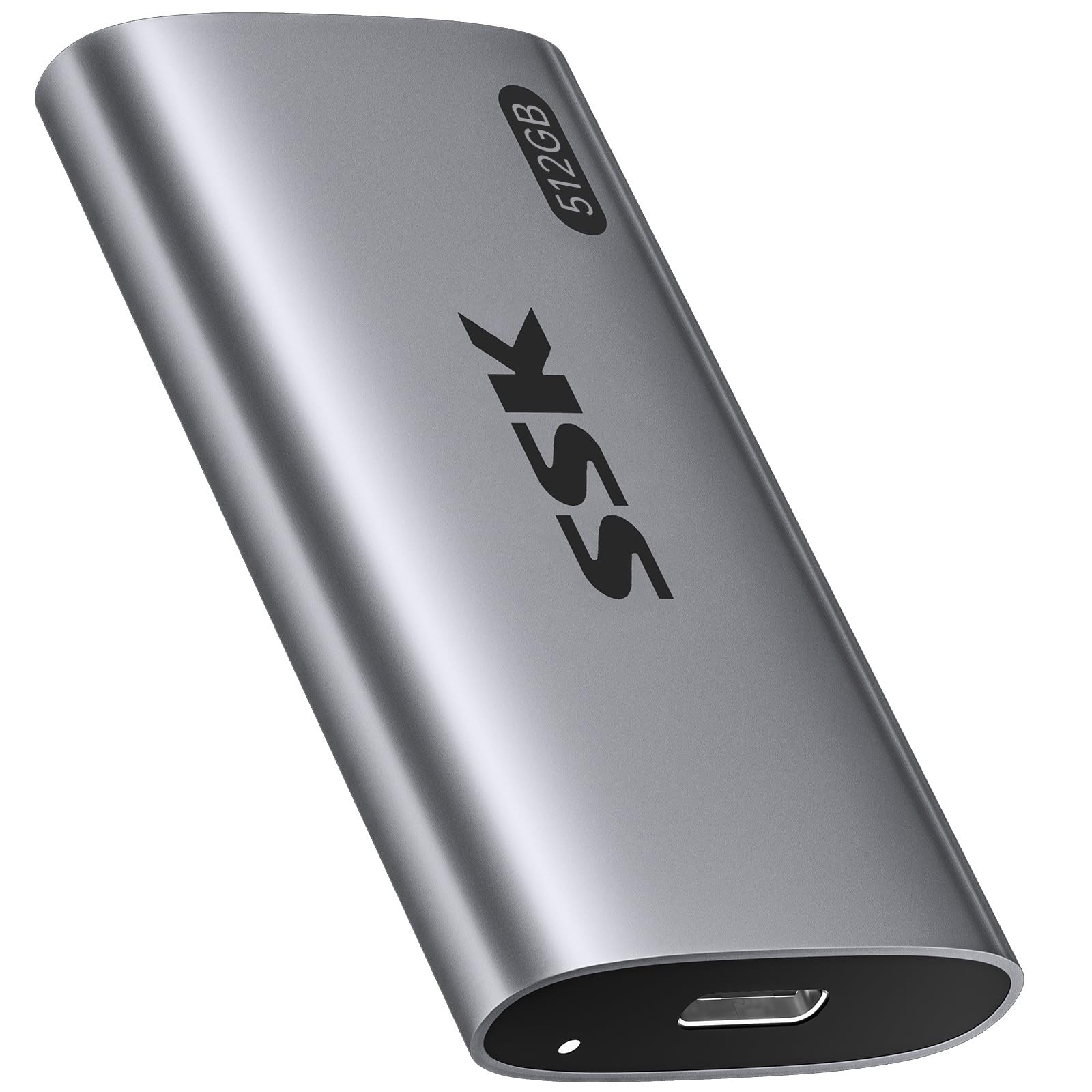 SSK 512GB SSD External Hard Drive, Portable SSD Up to 550MB/s Fast Solid Stat…