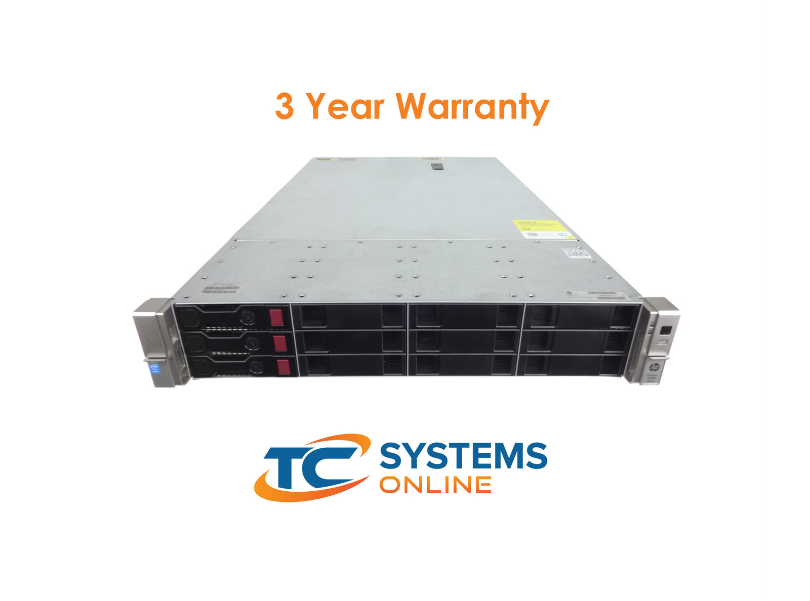 HPE DL380 G9 12×3.5 2x E5-2650V3 2.3GHZ =20C/40T 32GB 3x HD Tray P816i