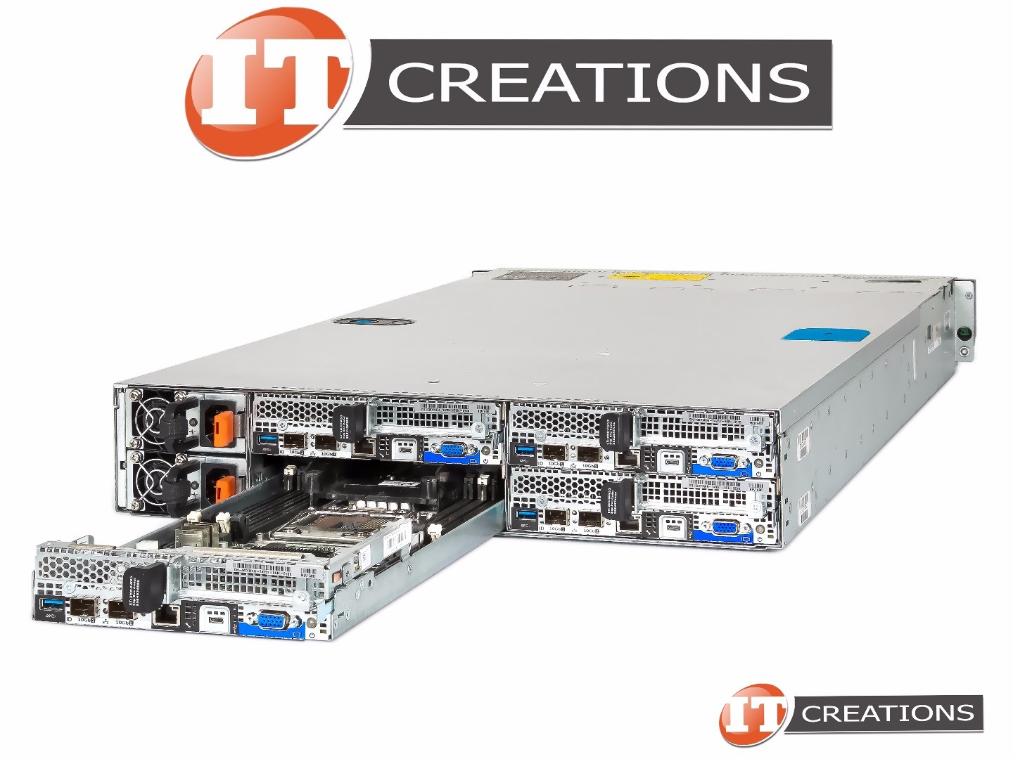 DELL POWEREDGE C6300 4 NODE C6320 4 X E5-2683V3 2.0GHZ 192GB 12 X 240GB SATA SSD