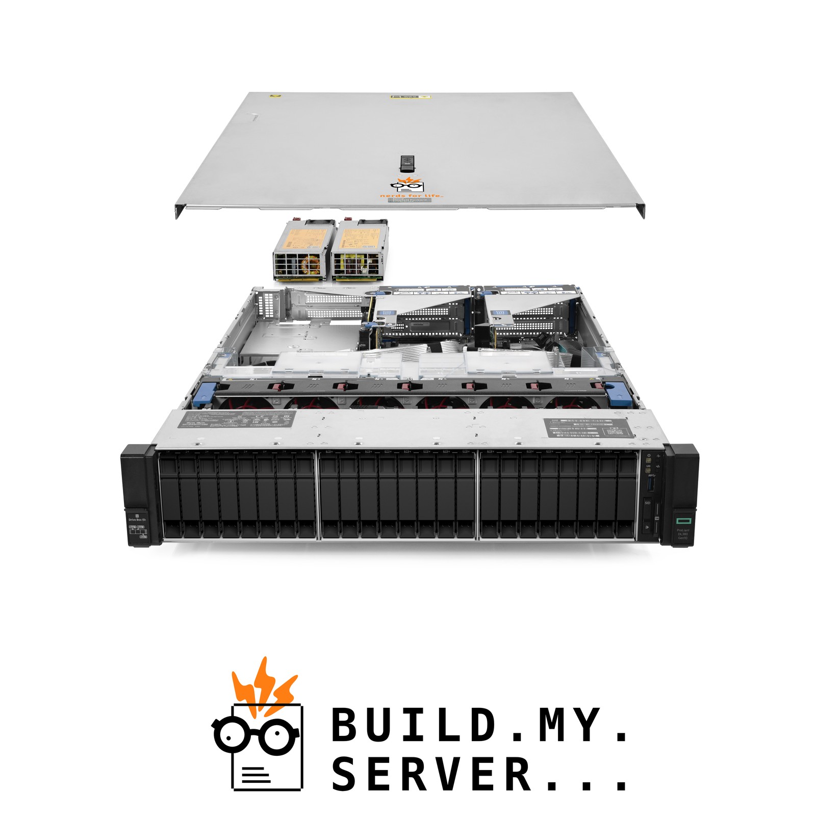 HPE ProLiant DL380 G10 24-Bay SFF Server 2.50Ghz 40-Core 192GB RAM + 24x Caddies