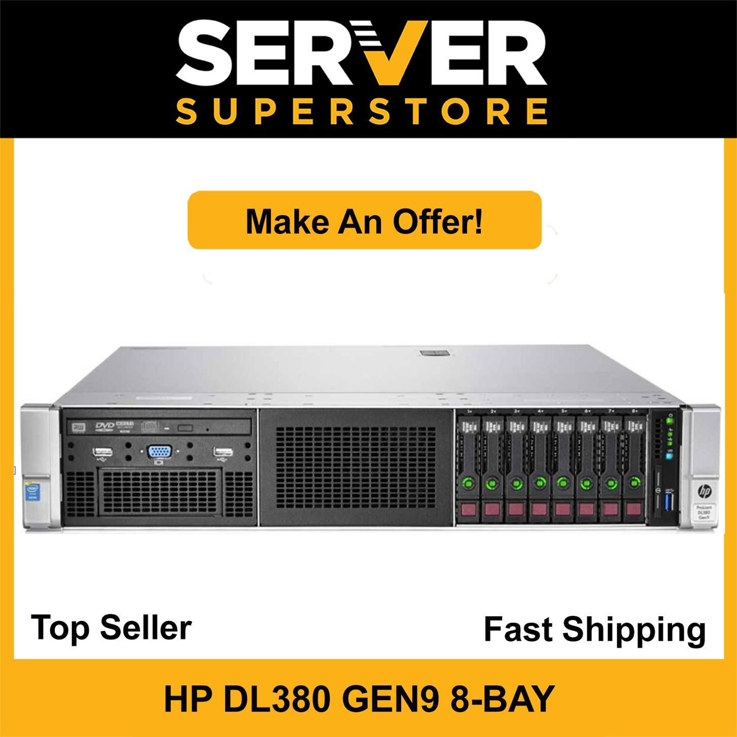 HP ProLiant DL380 G9 Server 2x E5-2690 V4=28 Cores P440ar 128GB RAM 4x 900GB SAS