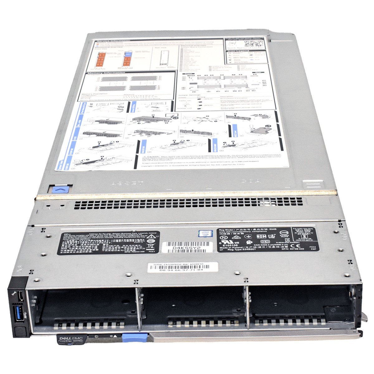 DELL PowerEdge MX740c Blade Server Chassis with mainboard PERC onboard QL41262