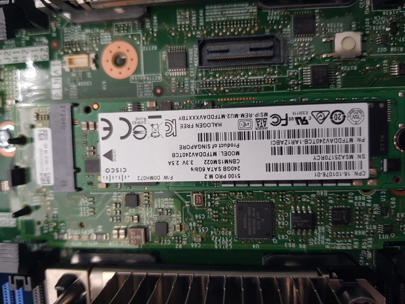 CISCO UCS B200 M5 BLADE MODULE + 2x GOLD 6230R CPUs and 240GB M.2 drive , NO RAM