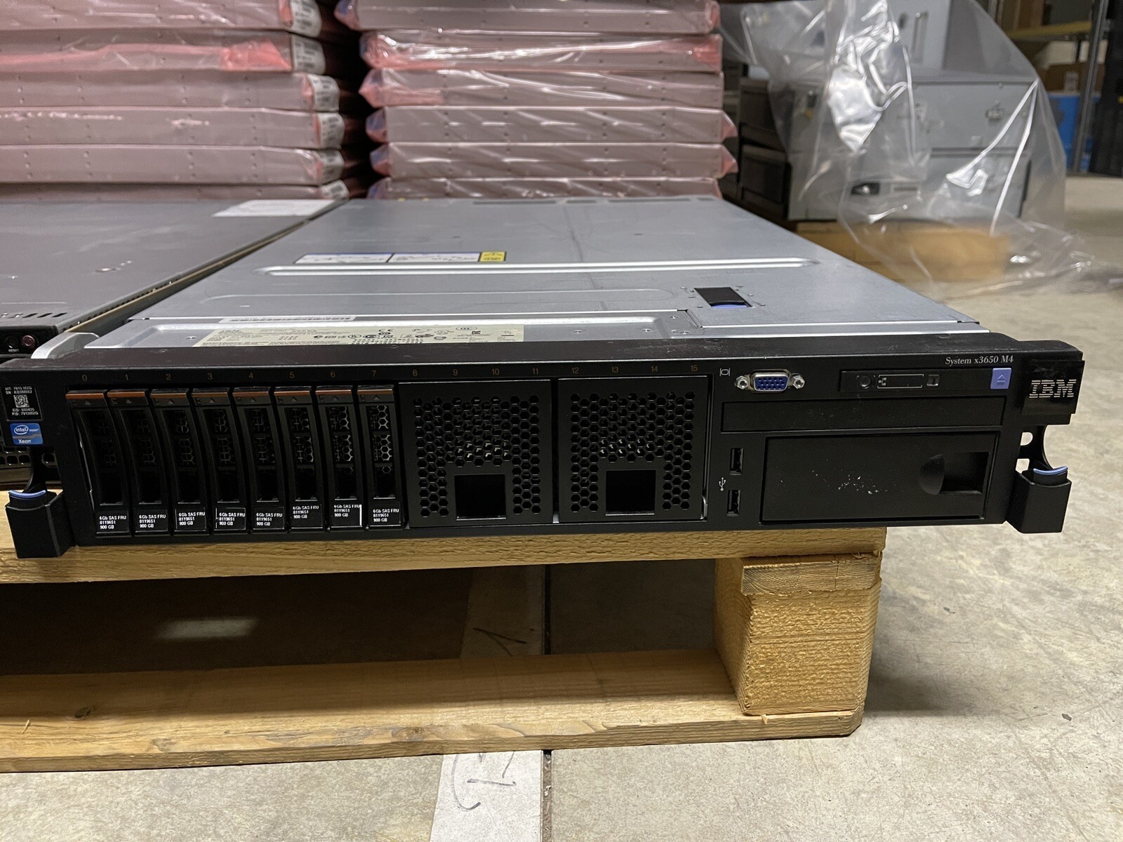IBM System X3650 M4 2x Intel Xeon E5-2690 2.90GHz 64GB RAM 8x 500Gb SAS HDD