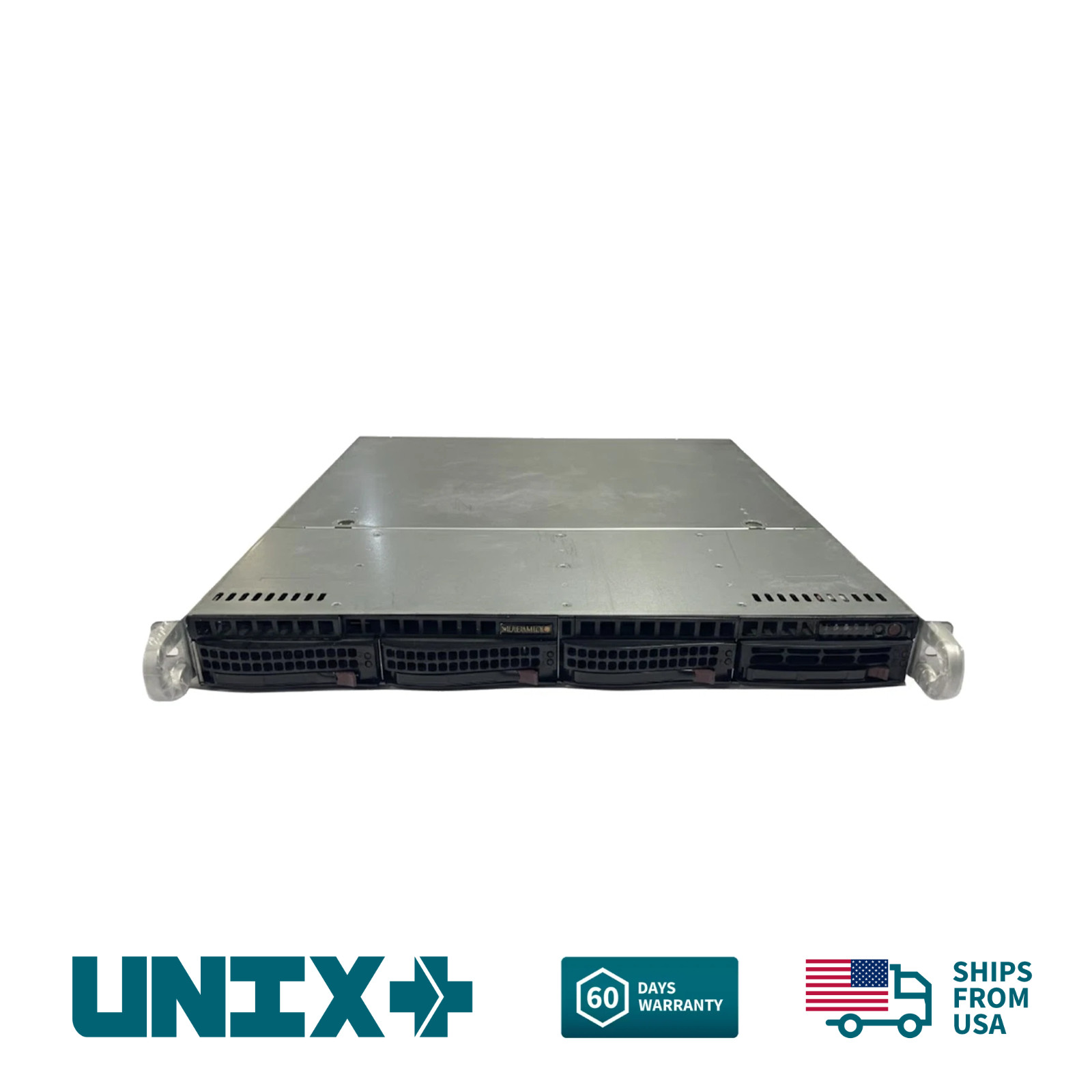 Supermicro 1U Rackmount Server Chassis Case EATX 4Bay 3.5in Single Power Supply