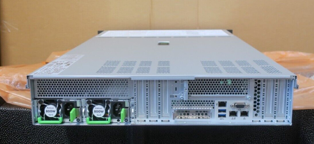 New Fujitsu Primergy RX2540 M5 6C Bronze 3204 64GB 2x 3.2TB +2x 750G NVMe Server