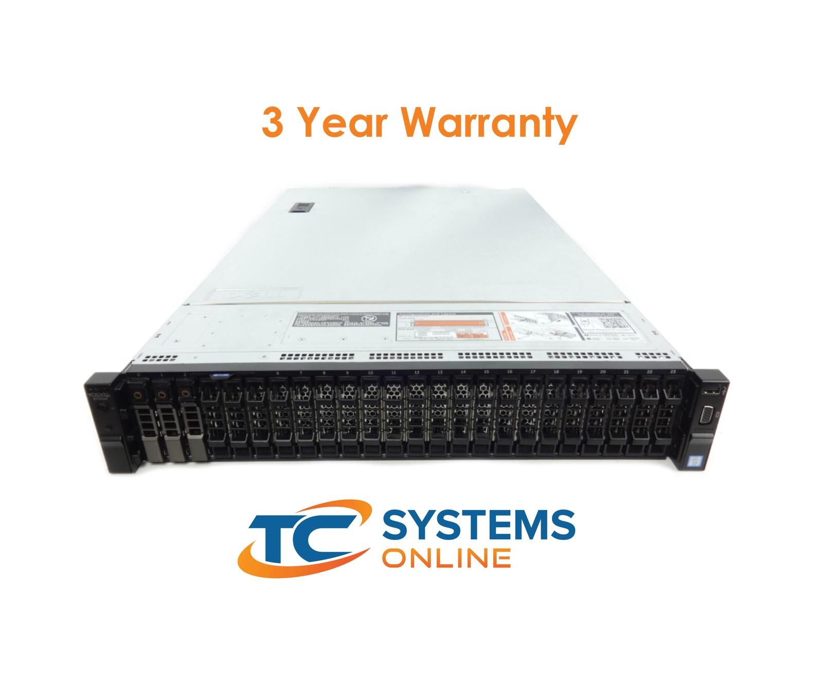 Poweredge R730XD 26x 2.5 2x E5-2620v4 2.1GHZ =16C/32T NO RAM 3x HD TRAY H730