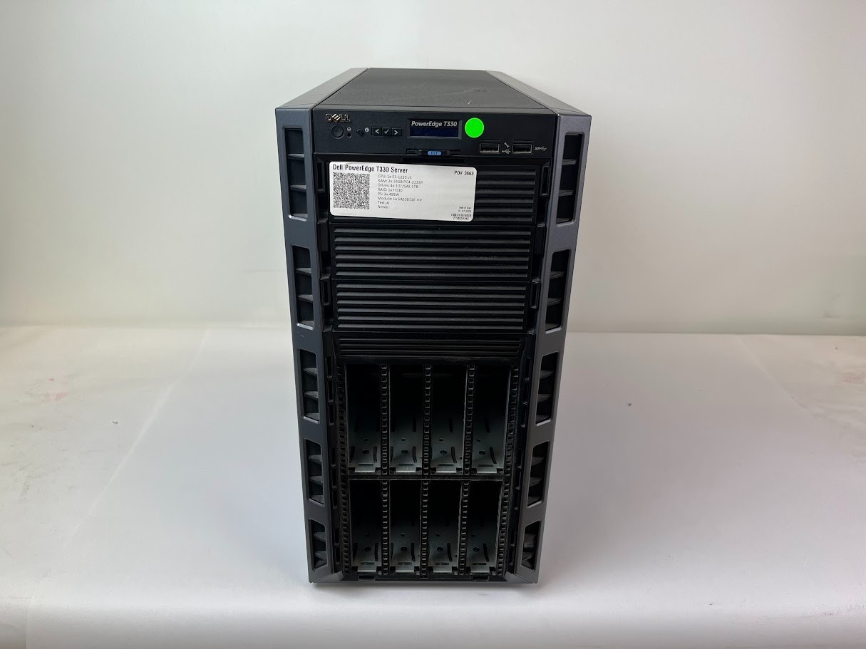 Dell PowerEdge T330 Tower Server Xeon E3-1220 v5 H330 2x495W Barebones