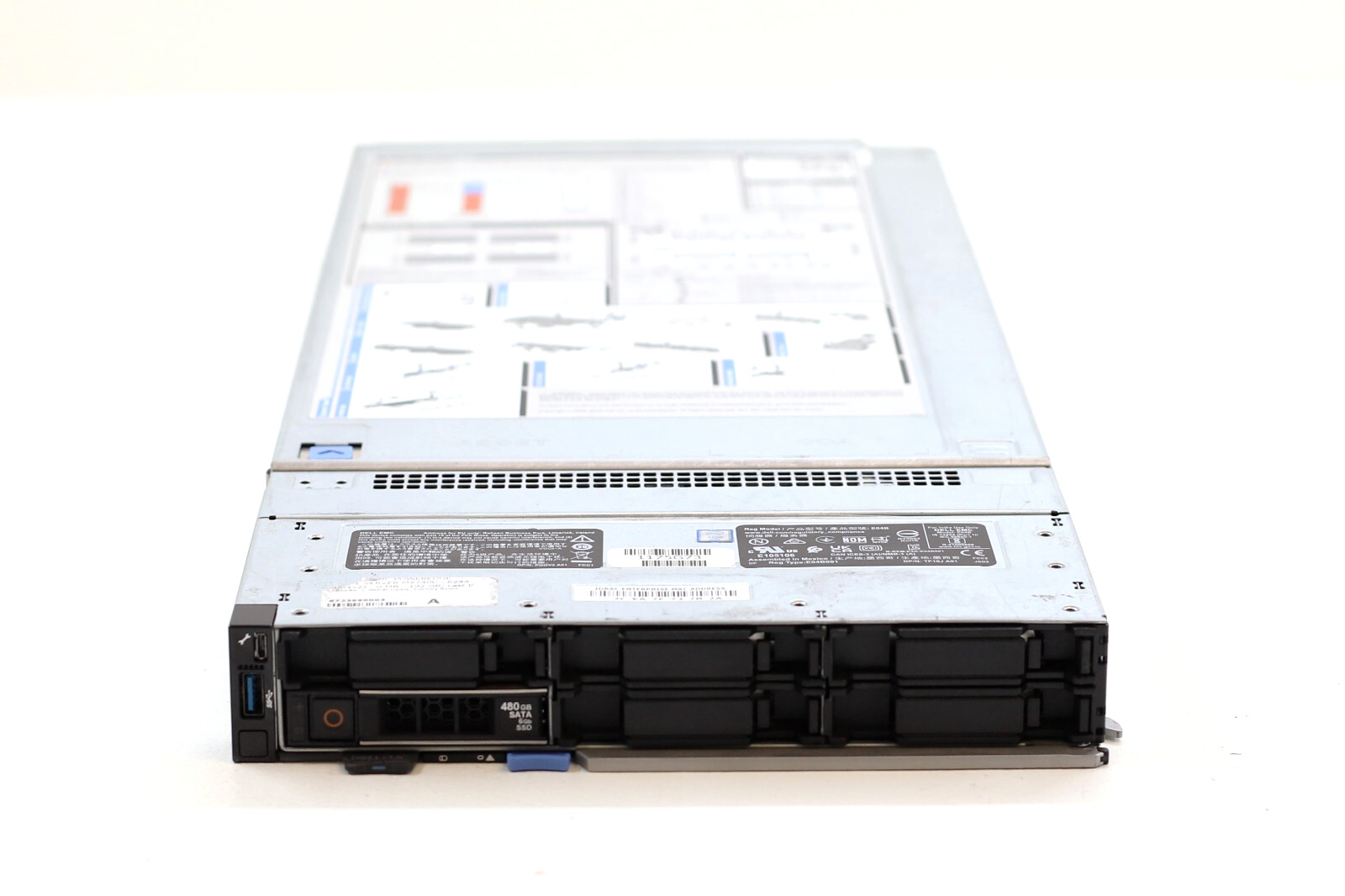 Dell EMC PowerEdge MX740C Barebone 2 x Heatsink Blade Server Tested Working