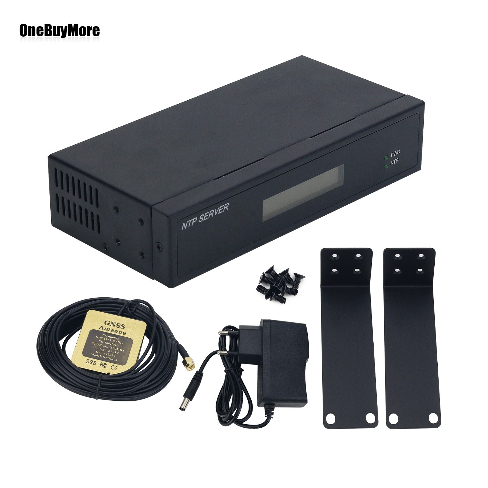 TF-NTP-LITE NTP Server + 10m Antenna Network Time Server +Screen 2 Network Ports