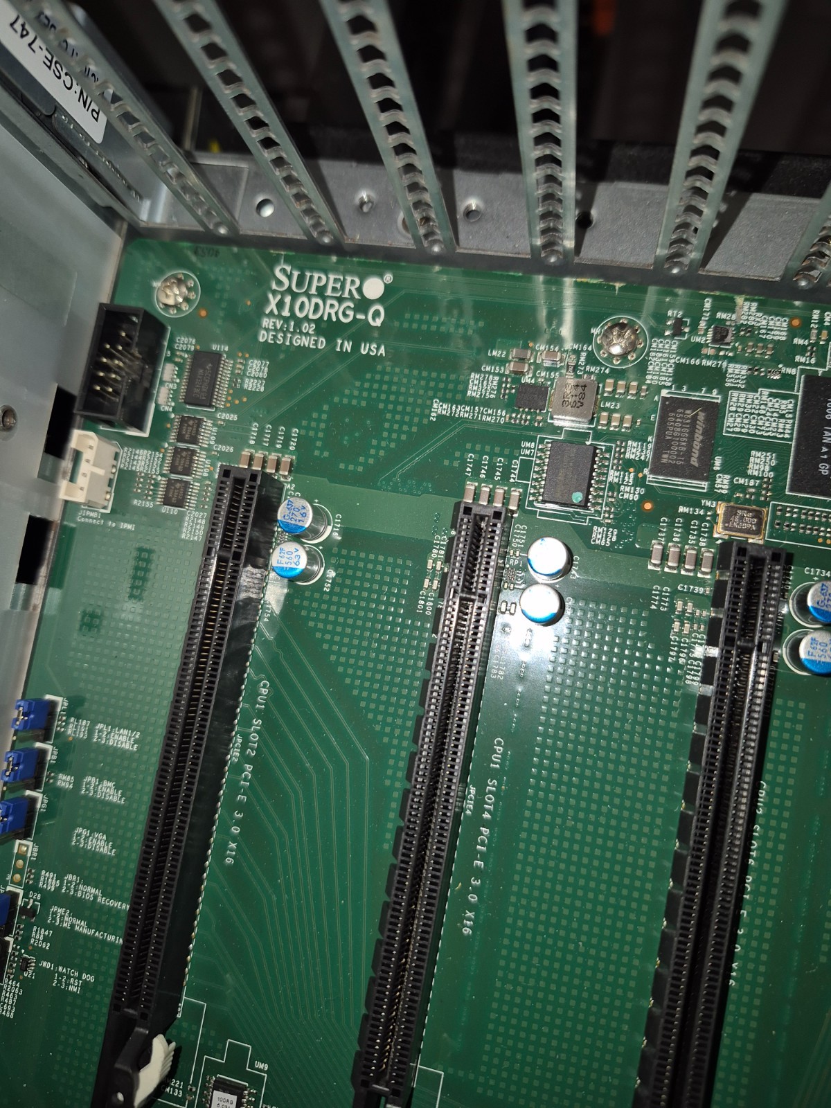 Supermicro 747-20 4U GPU Server,X10DRG-Q,2 E5-2620v4,128GB RAM,2x PWS-2K04A-1R