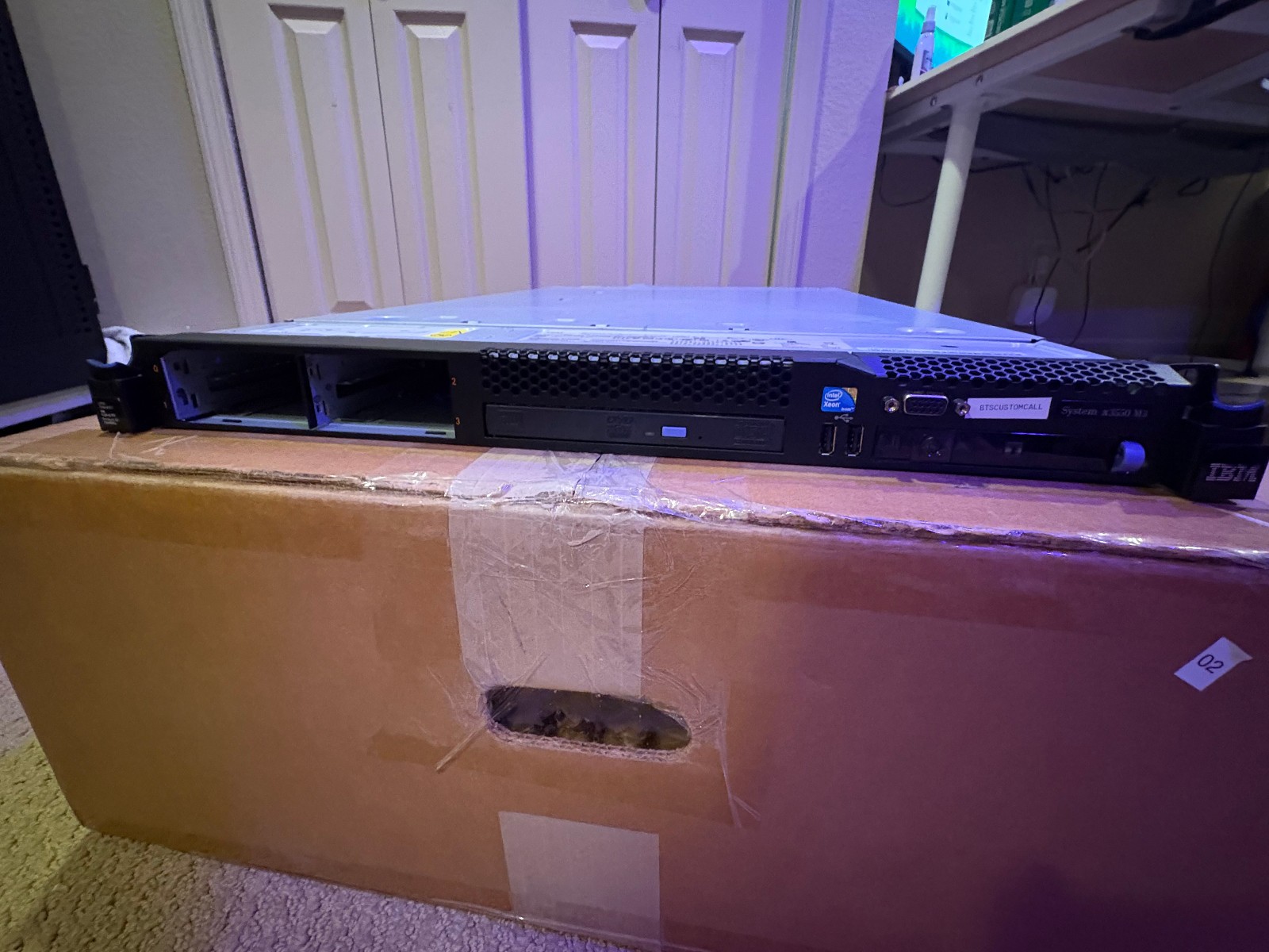 IBM System x3550 M3 7944 Server 72GB RAM Dual Xeon 1U Rack – No HDDs / No Caddie