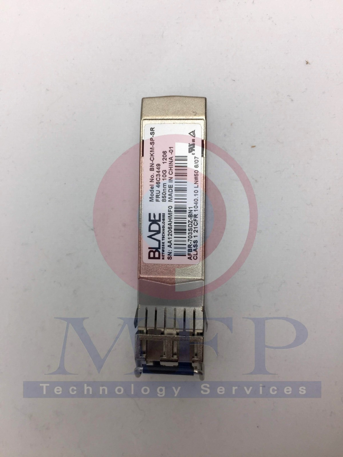 *10GB BNT SFP + SR TRANSCEIVER MODULE 46C3447-12-CT