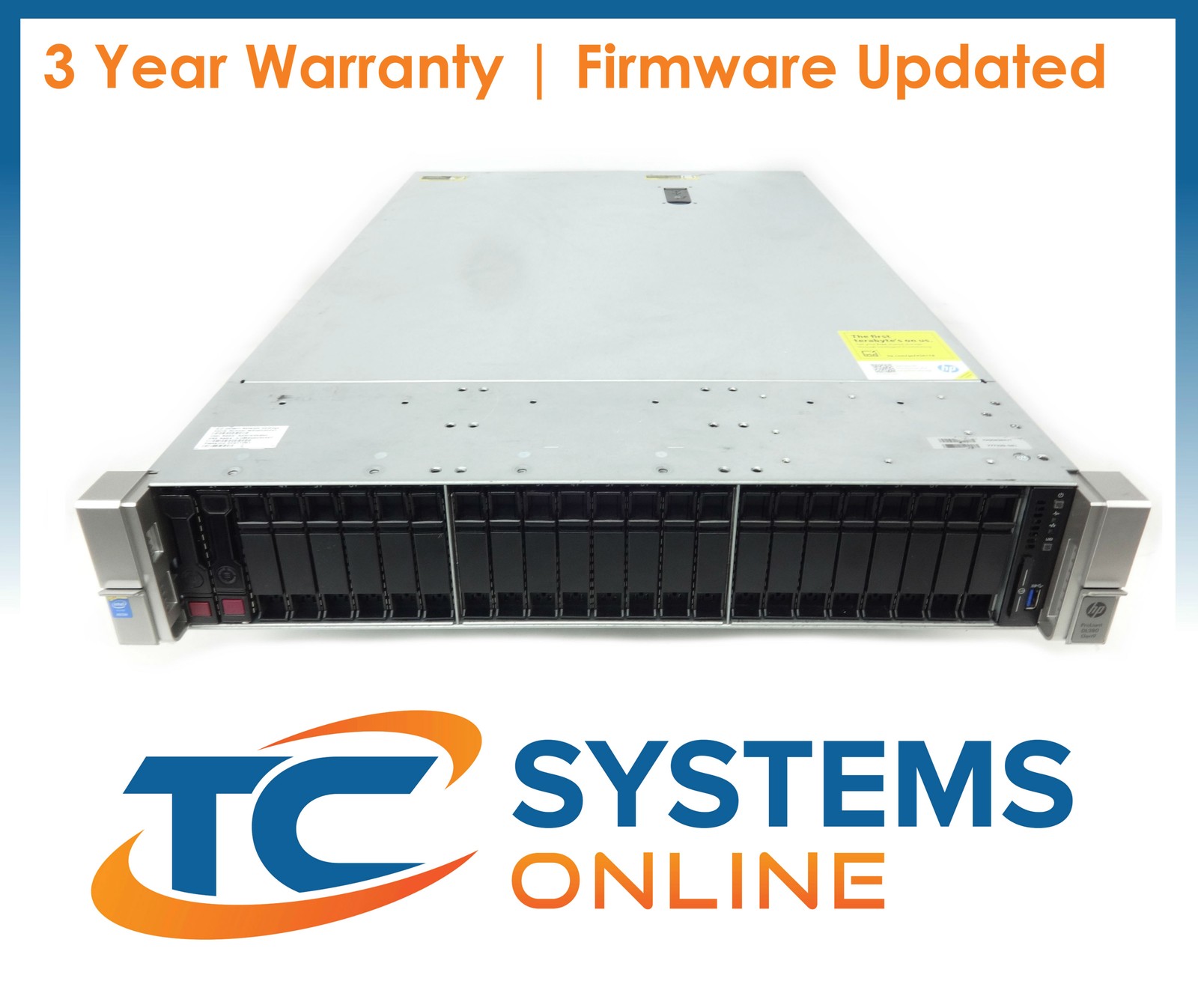 Proliant DL380 G9 24SFF 2x E5-2630v4 2.2GHZ =20C/40T 256GB 2x HD Tray P440AR