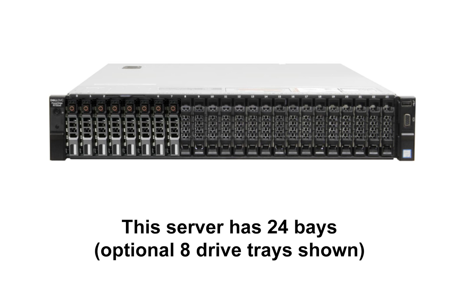 Dell PowerEdge R730XD Server 2x E5-2620 V3 =24 Cores H730P 64GB RAM 8x 1.2GB SAS