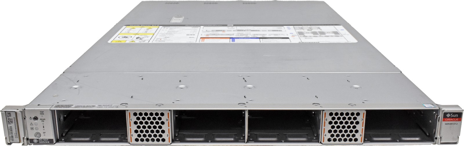 SUN Oracle X7-2 Rack Server no CPU no PC4 RAM 1xHeatsink 8x SFF 2.5 Bay 9361-16I