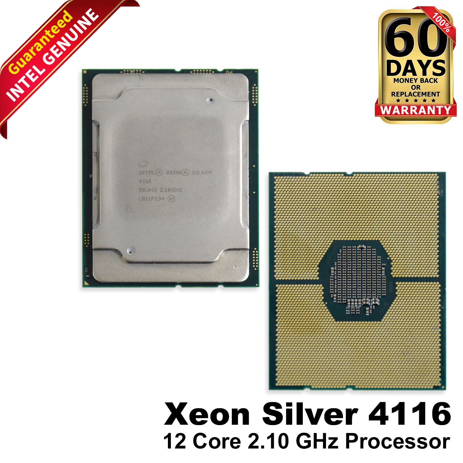 Lot of 20 Intel Xeon Silver 4116 2.1GHz 12-Core CPU Processor SR3HQ
