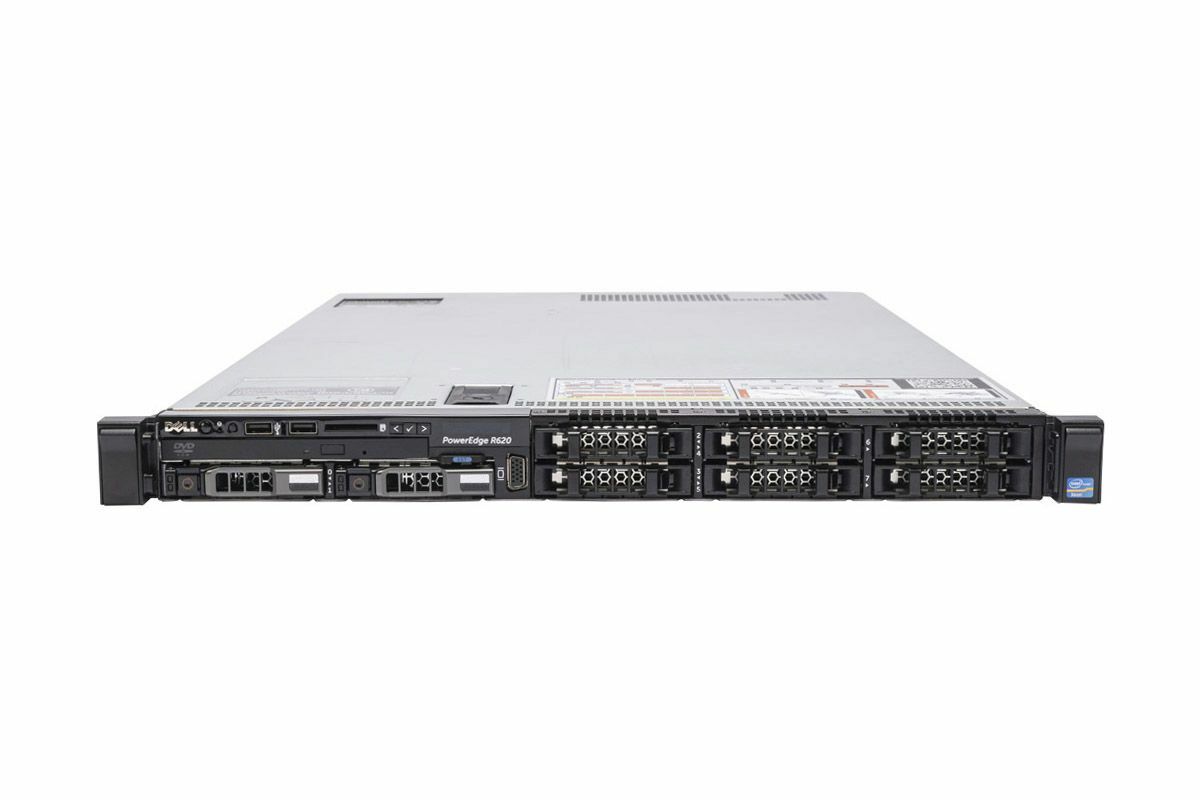 Dell PowerEdge R620 2x 6C E5-2620 2.0Ghz 32GB Ram 2x 3.84TB SSD 1U Server