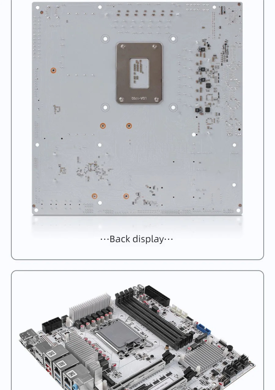 W680 NAS motherboard supports 12-bay server-grade SATA four D5 slots ECC 10G