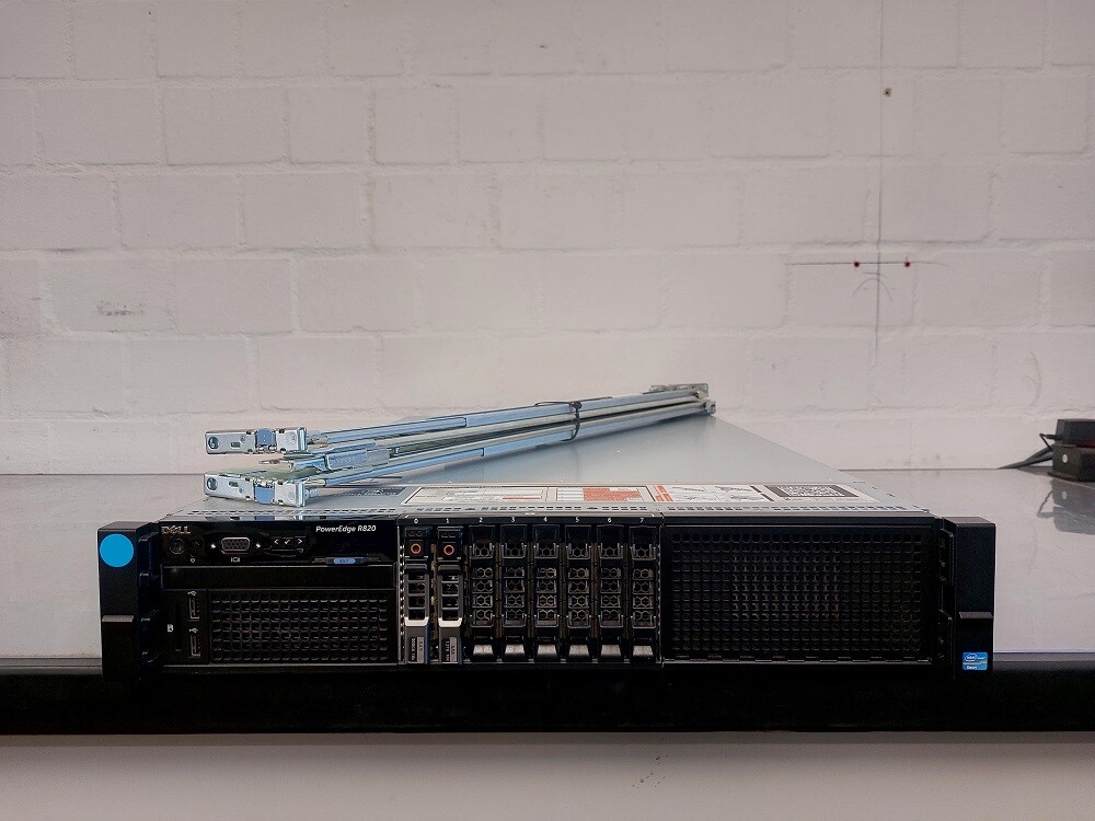 PowerEdge R820 4X Xeon E5-4640 64GB DDR3 H710 Server inc Rack Rails