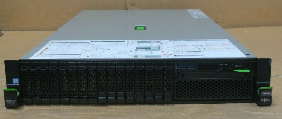 Fujitsu Primergy RX2540 M2 2x 16-Core E5-2697Av4 64GB Ram 8x 2.5″ Bay 2U Server