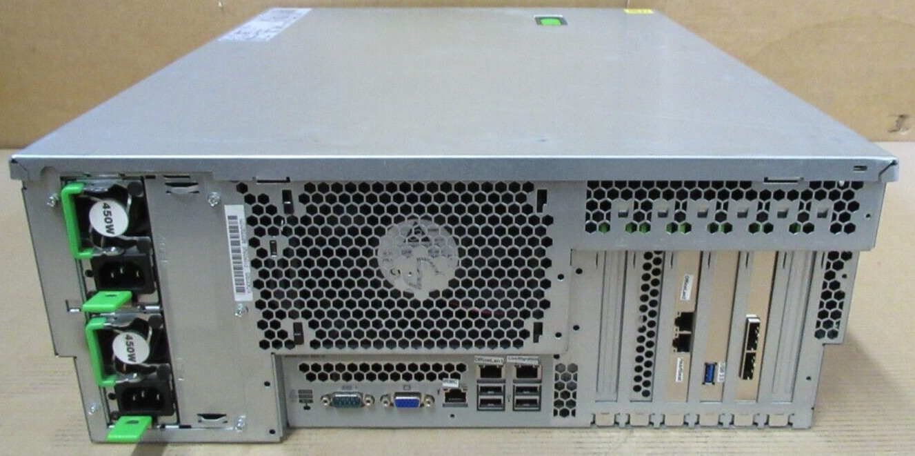 Fujitsu Primergy TX2540 M1 2x 6C E5-2420v2 96GB RAM 8×2.5″ Bay 4U Rack Server