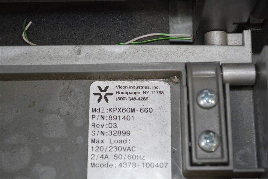 VICON KPX60M-660 891401 DVR Server INTEL CELERON 2.66GHz 512MB SEE NOTES