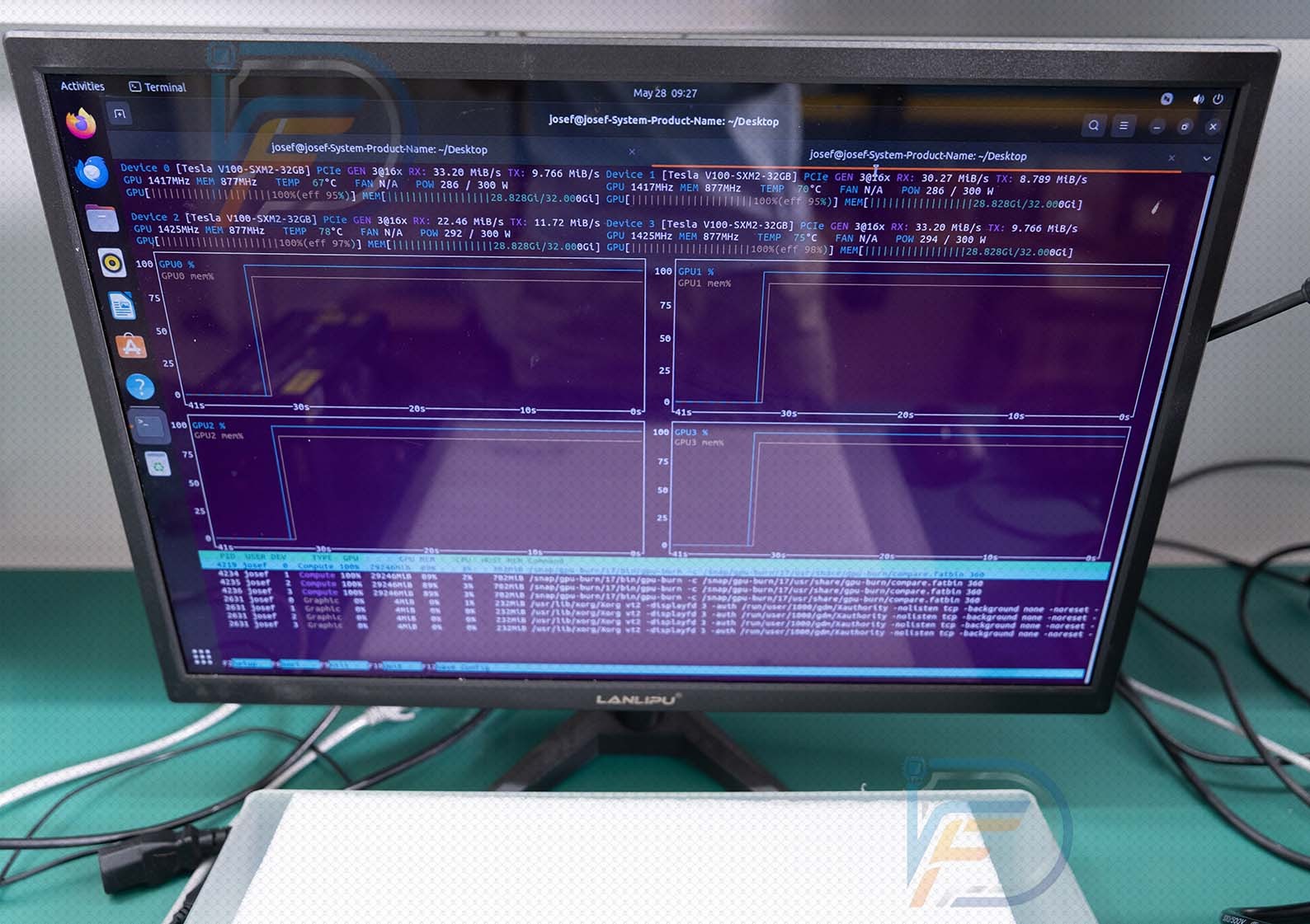 4x NVIDIA V100 32GB GPU AI Server i9 CPU Supermicro 2200W Deep Learning