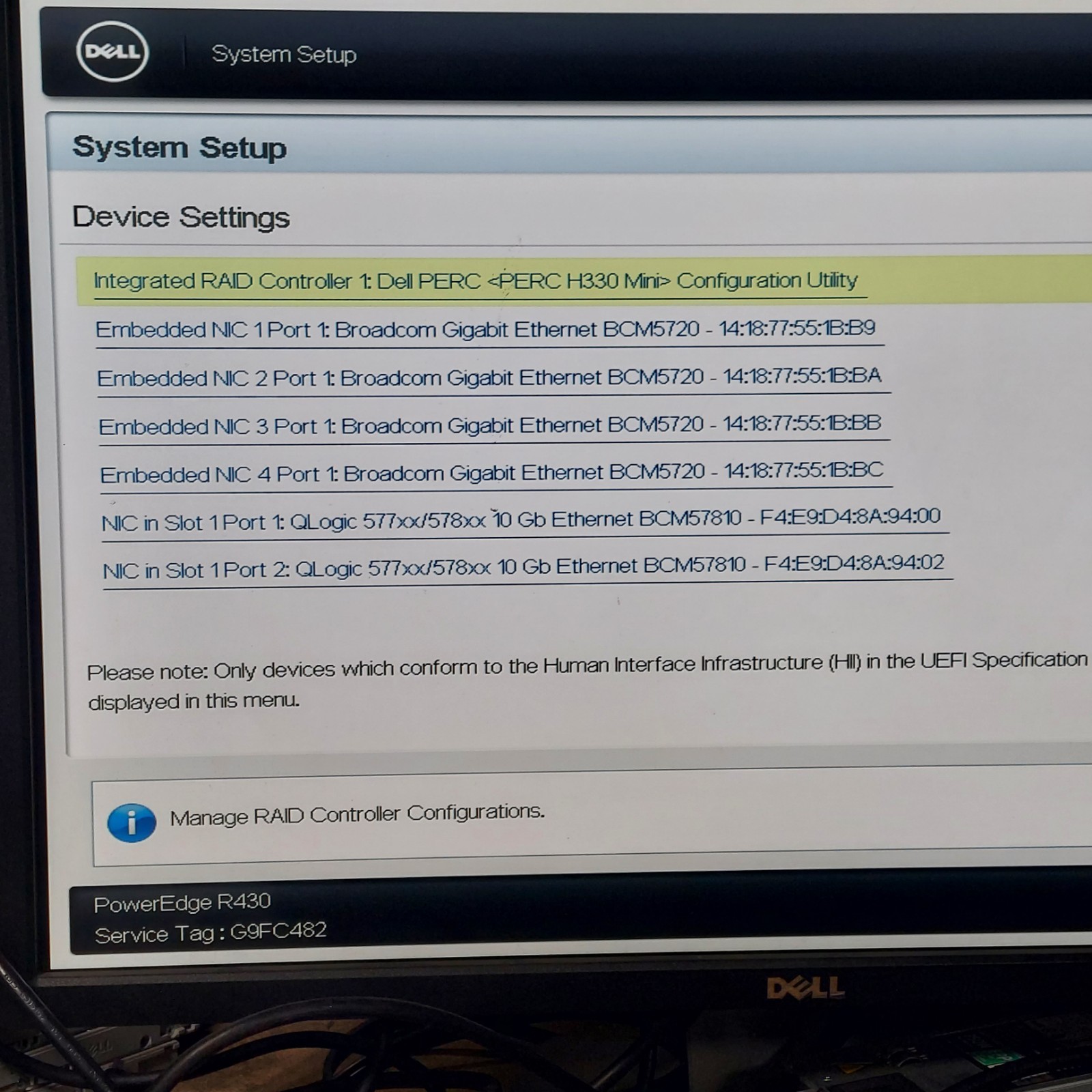 Dell PowerEdge R430 Server 2x Xeon E5-2640 v3 2.60 GHz 32GB RAM PERC H330