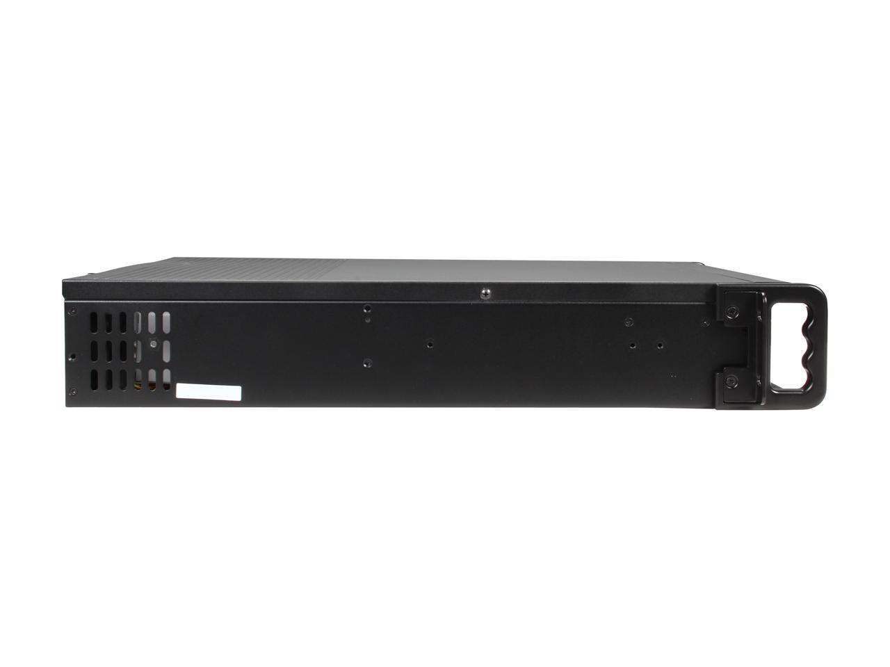 iStarUSA D-200-FS Black Aluminum / Steel 2U Rackmount Compact Stylish Chassis
