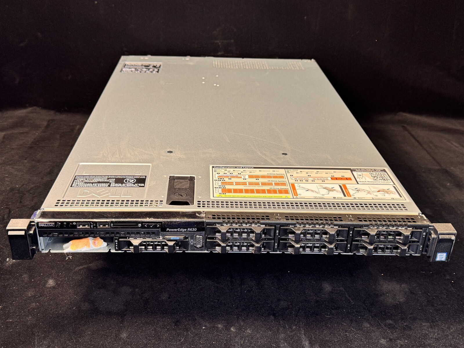 DELL POWEREDGE R630 8SFF 2x 18 CORE E5-2695V4 2.1GHz 16GB RAM 4x 300GB SATA S130
