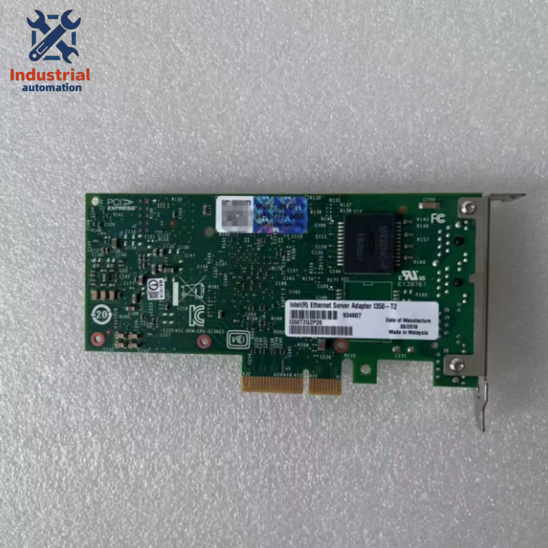 Intel I350-T2 2-Port Gigabit PCIe Server NIC Low Profile Bracket Blue Label