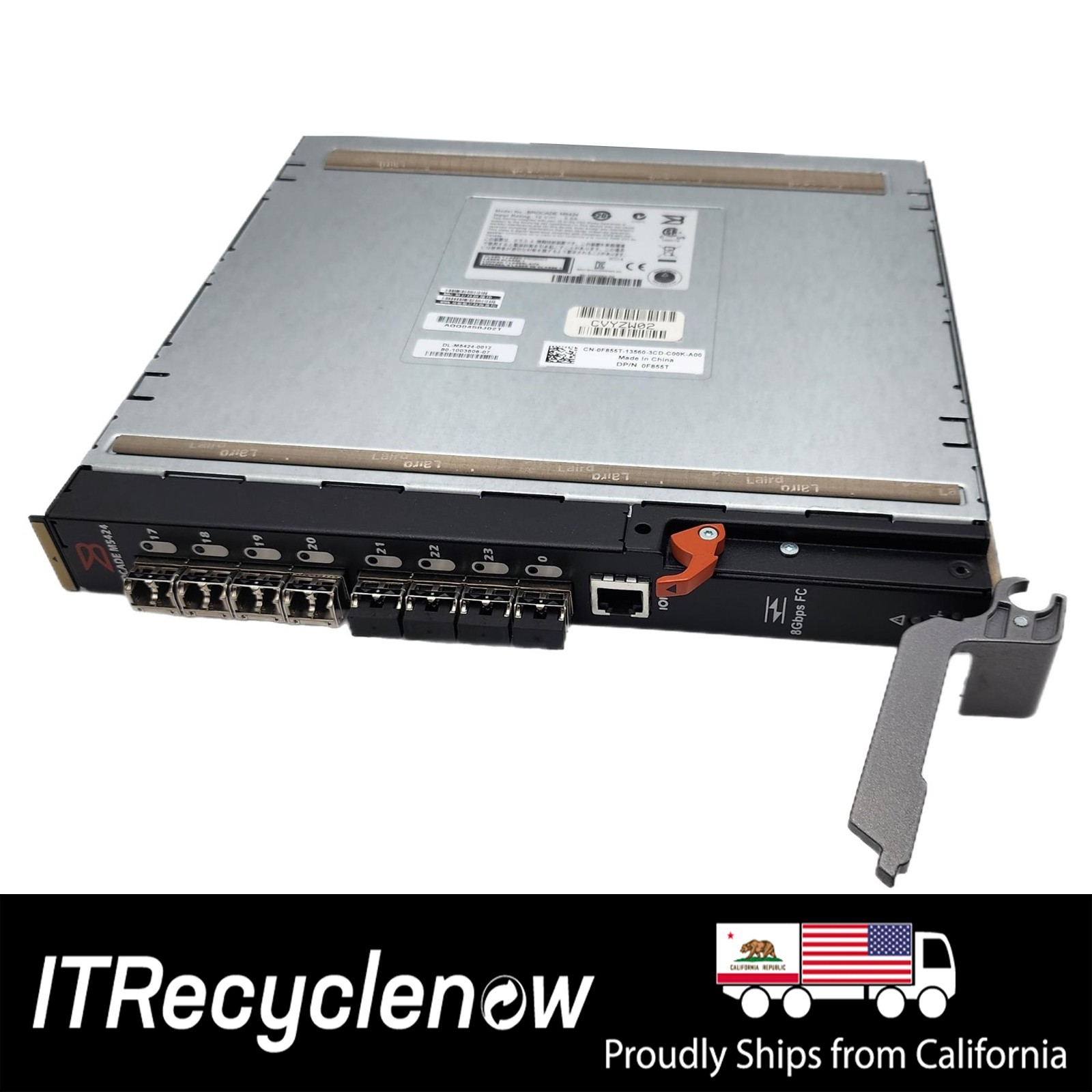 Dell Brocade M5424 8Gb/s 24-Port Fibre Channel Switch | Blade Server SAN Network