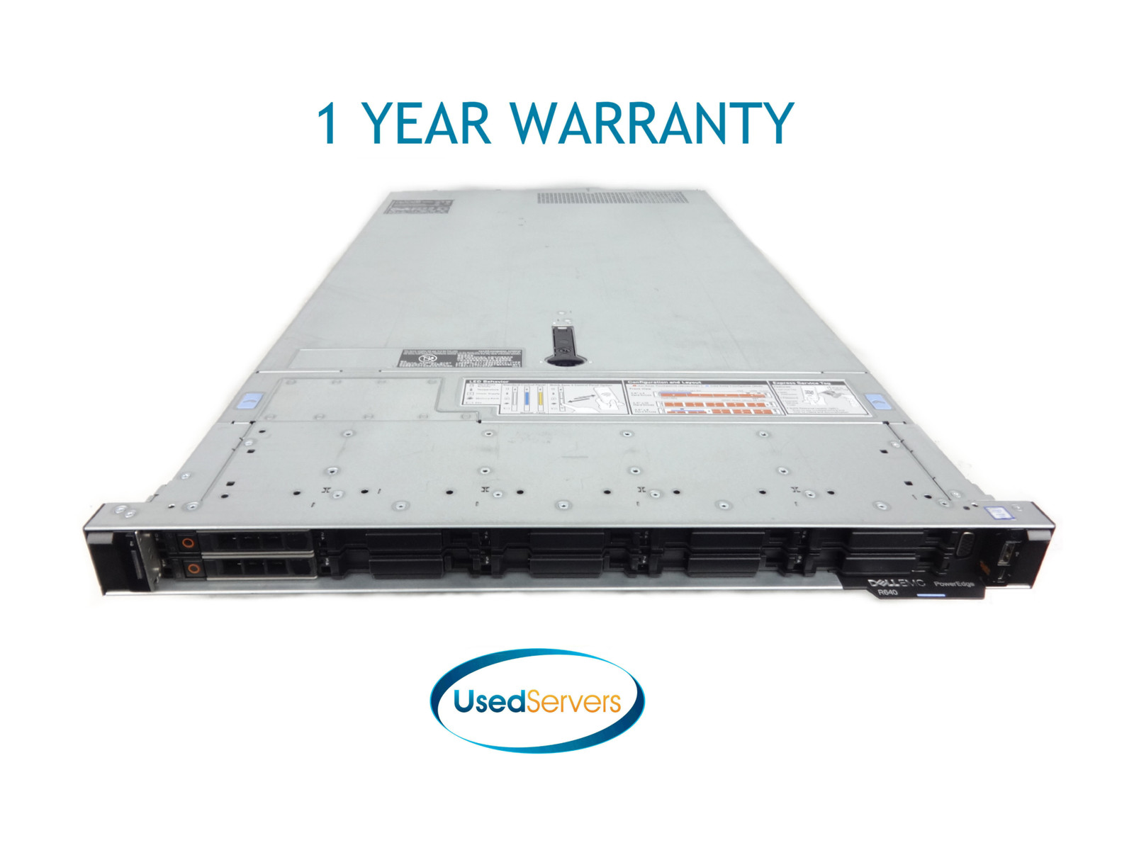 Poweredge R640 10SFF 2x Gold 5122 3.6GHZ=8Cores 32GB 2133 2x HD TRAY H730P