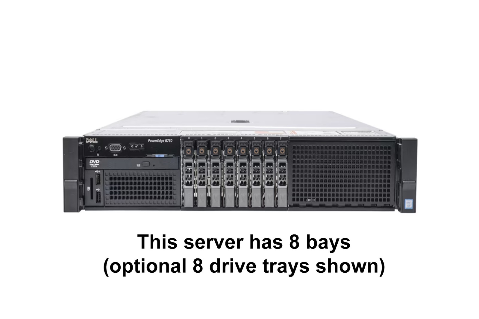 Dell PowerEdge R730 Server 2x E5-2698 V4 =40 Cores | H730 | 128GB RAM | 8x trays