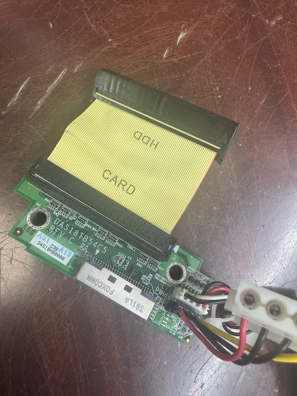 HP MediaSmart Server EX1200 HDD IDE Adapter Board w/ Ribbon Cable HP1200s NAS