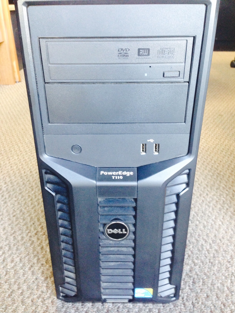 DELL POWEREDGE T110 II SERVER XEON QC E31220 3.1GHz 4GB RAM 1TB HDD DVD