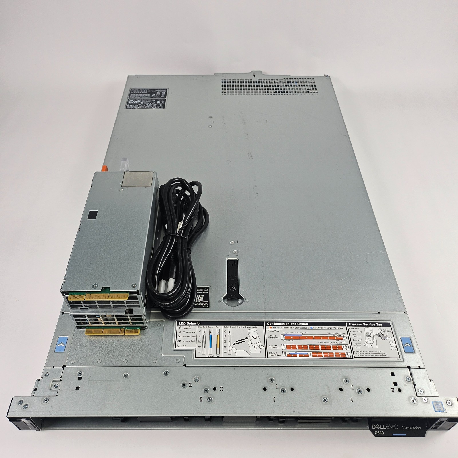 Dell R640 10 bay,2×2.3 18c,32gb,8trays,Idrac9,H730p,2x1100w psu,