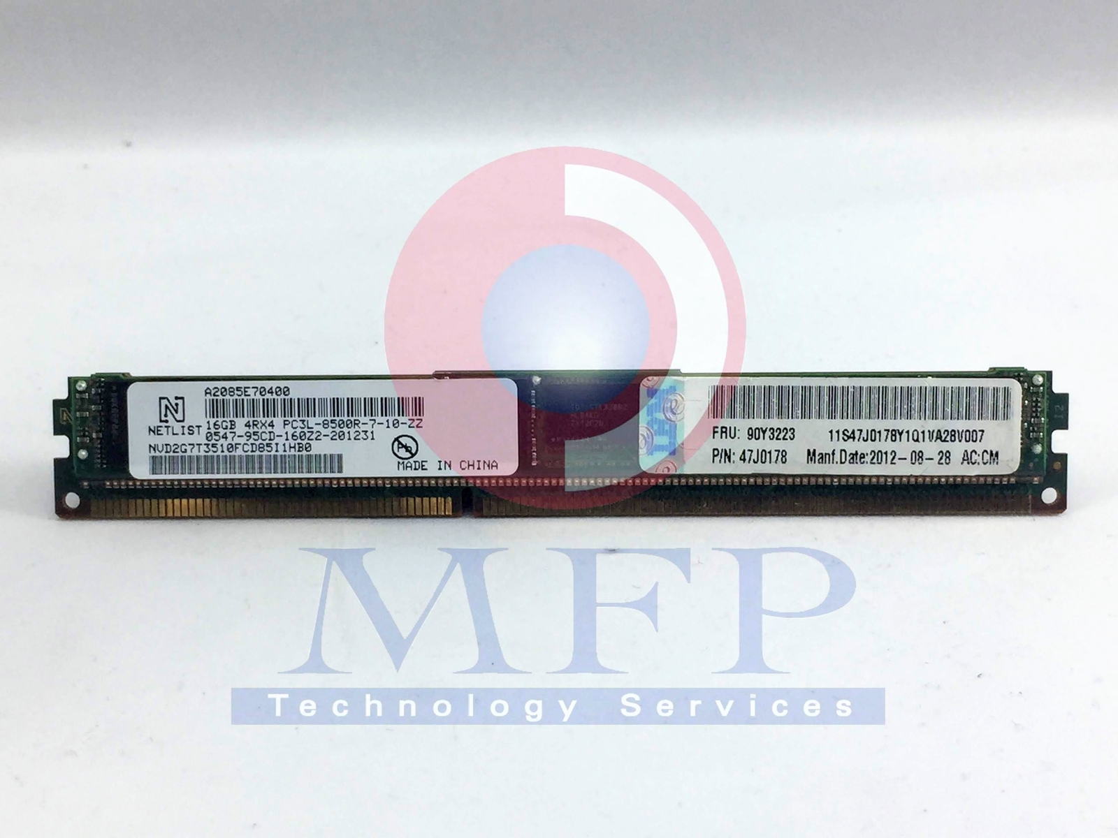 *IBM 16GB ECC REG PC3L-8500 DDR3 RAM 240 PINS 90Y3221-08-CT