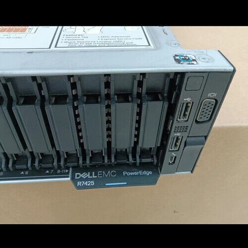 DELL PowerEdge R7425 Server 24X2.5″(16XNVME) 2X750W/2X 7601 CPU/4X 32G 2400