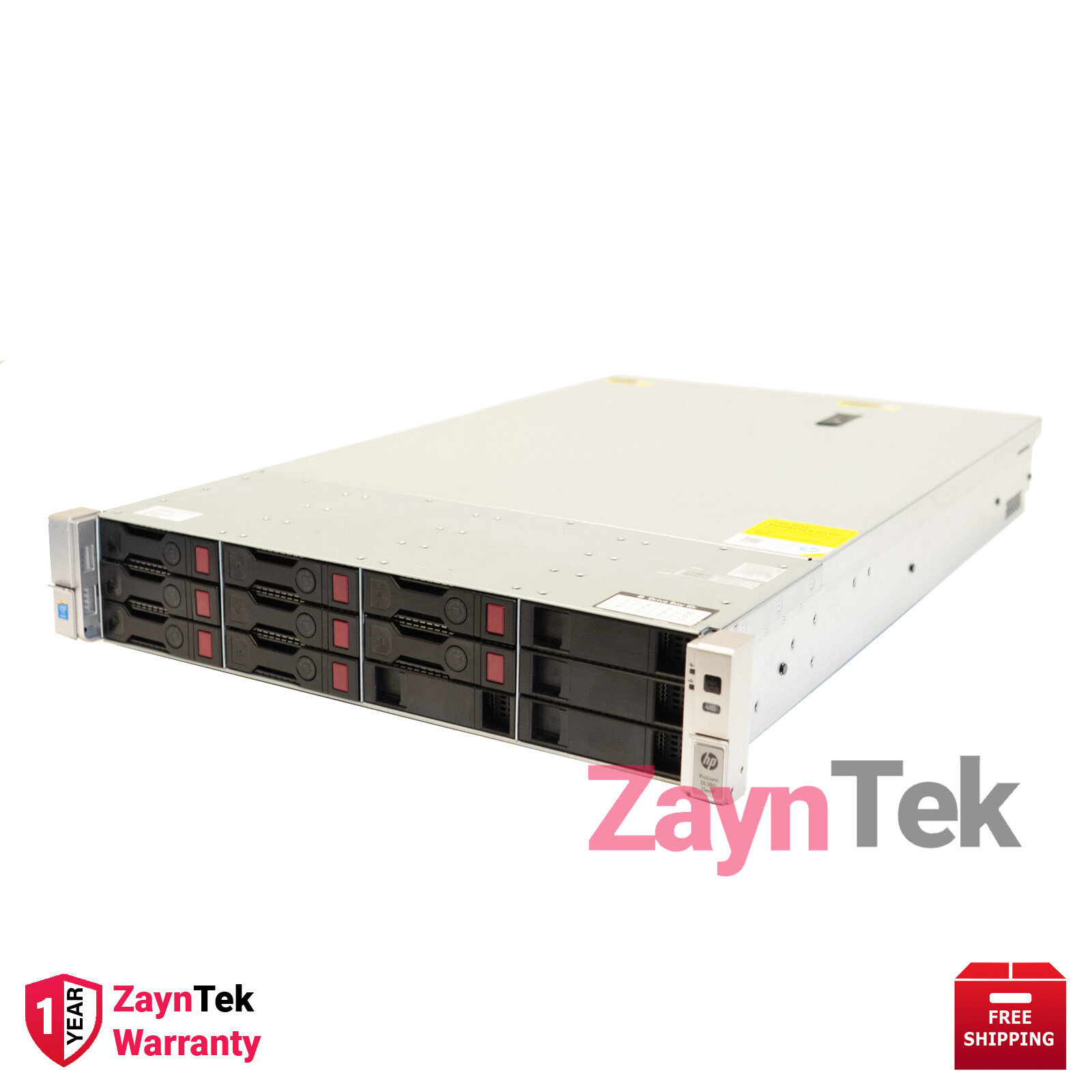 HPE PROLIANT DL380 G9 12LFF RACKSERVER 128GBDDR4 2xE52630v3 NEWHPE 24TB HDD 0 HR